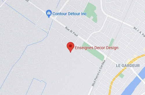 Google Map : Enseignes Décor Design inc.